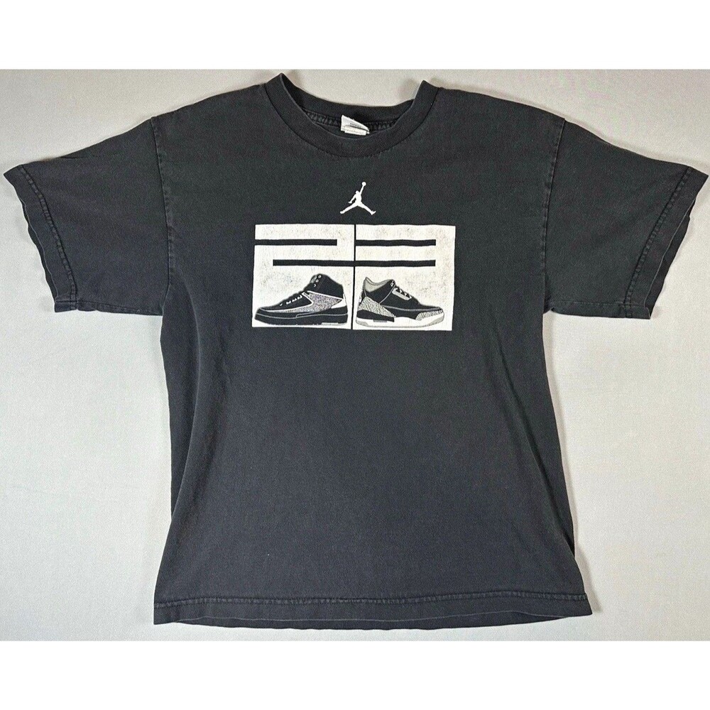 Jordan Jumpman Logo Graphic Print Crew Neck Short Sleeve Men's Black T-Shirt